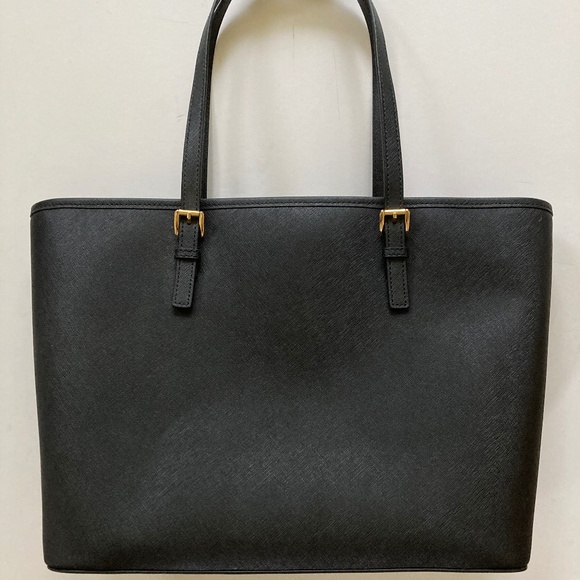 Michael Kors Black Saffiano Leather Large Jet Set Travel TZ Tote/30S4GTVT2L/NEW! - Picture 9 of 15